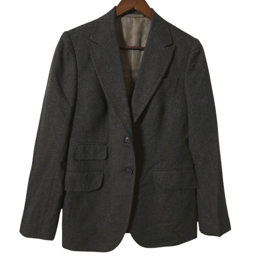 Kiton Napoli 100% Cashmere Women's Blazer Jacket Green Made In Italy Sz 44